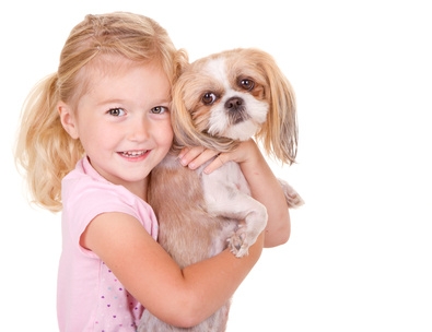 shih tzu and kids