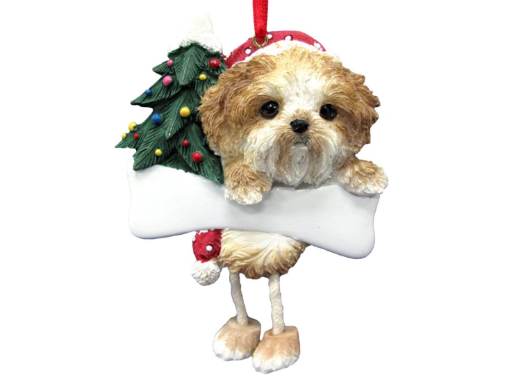 Shih Tzu Christmas ornament