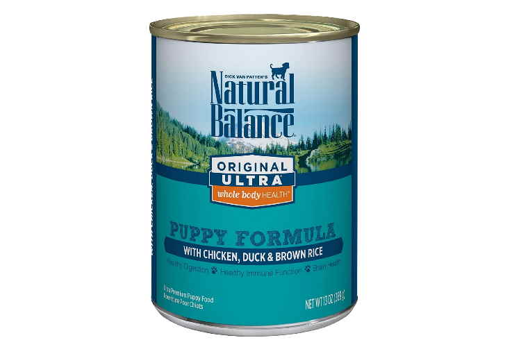 Natural Balance puppy food can